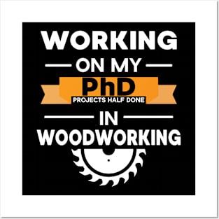 Woodworker Degree Funny Woodworking Diploma Posters and Art